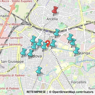 Mappa Via Porciglia, 35121 Padova PD, Italia (0.86923)