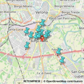 Mappa Piazza Papa Giovanni XXIII, 37134 Verona VR, Italia (1.27167)