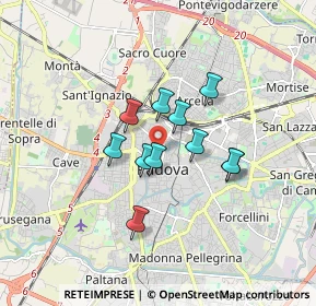 Mappa Via Rolando da Piazzola, 35139 Padova PD, Italia (1.20727)