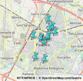 Mappa Via Rolando da Piazzola, 35139 Padova PD, Italia (1.07545)