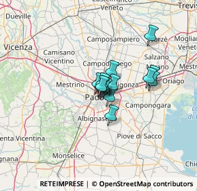 Mappa Via Rolando da Piazzola, 35139 Padova PD, Italia (7.01143)