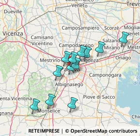 Mappa Via Rolando da Piazzola, 35139 Padova PD, Italia (11.18083)