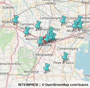 Mappa Via Rolando da Piazzola, 35139 Padova PD, Italia (13.89857)