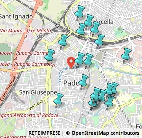 Mappa Via Rolando da Piazzola, 35139 Padova PD, Italia (1.0195)
