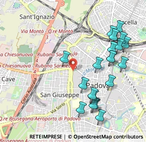 Mappa Via Niccolò Orsini, 35139 Padova PD, Italia (1.1015)