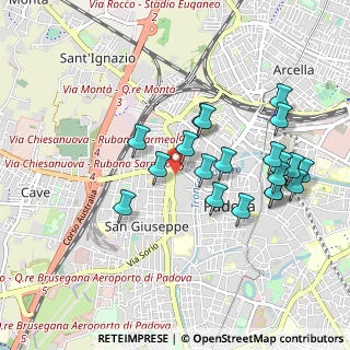 Mappa Via Niccolò Orsini, 35139 Padova PD, Italia (0.9335)