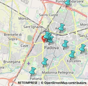 Mappa Via Niccolò Orsini, 35139 Padova PD, Italia (2.16727)