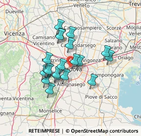 Mappa Via Niccolò Orsini, 35139 Padova PD, Italia (10.915)