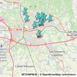 Mappa Via Gibilrossa, 37134 Verona VR, Italia (3.46273)