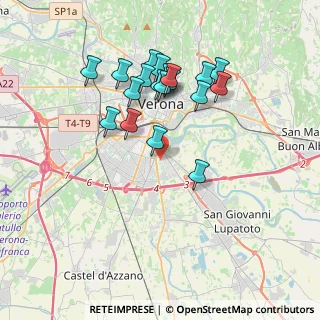 Mappa Via Gibilrossa, 37134 Verona VR, Italia (3.48105)