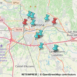 Mappa Via Gibilrossa, 37134 Verona VR, Italia (3.43545)
