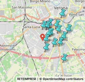 Mappa Via Lussemburgo, 37124 Verona VR, Italia (1.405)