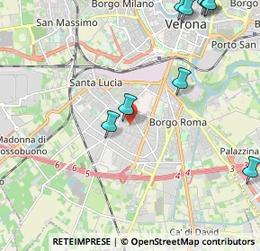 Mappa Via Lussemburgo, 37124 Verona VR, Italia (3.09636)