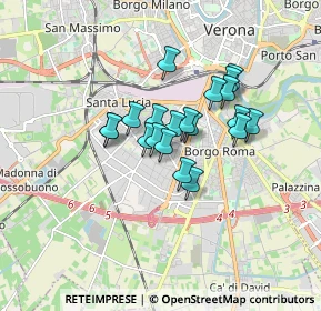 Mappa Via Lussemburgo, 37124 Verona VR, Italia (1.182)