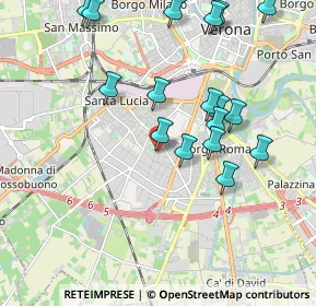 Mappa Via Lussemburgo, 37124 Verona VR, Italia (2.08765)