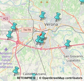 Mappa Via Lussemburgo, 37124 Verona VR, Italia (4.84818)