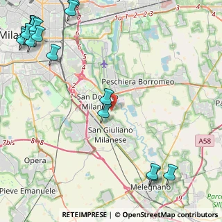Mappa Via per Monticello, 20097 San Donato Milanese MI, Italia (7.197)