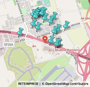 Mappa Via Aeroporto, 37060 Sommacampagna VR, Italia (0.431)