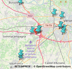 Mappa Via Aeroporto, 37060 Sommacampagna VR, Italia (4.60167)