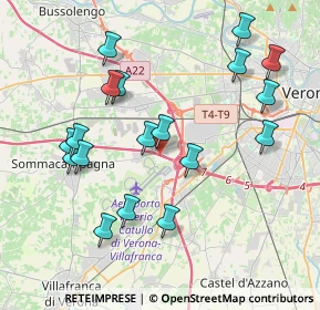 Mappa Via Aeroporto, 37060 Sommacampagna VR, Italia (4.09667)