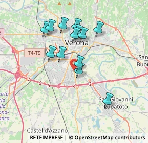 Mappa Via San Giacomo, 37135 Verona VR, Italia (3.23308)