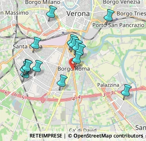 Mappa Via San Giacomo, 37135 Verona VR, Italia (1.92733)
