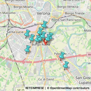 Mappa Via Polesine, 37134 Verona VR, Italia (1.31333)
