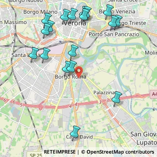 Mappa Via Polesine, 37134 Verona VR, Italia (2.63389)