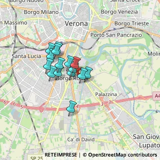 Mappa Via Polesine, 37134 Verona VR, Italia (1.24667)
