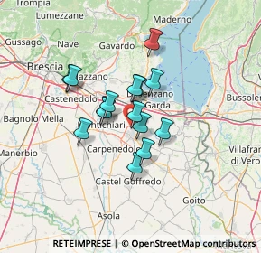 Mappa Via Tedeschino, 46043 Castiglione delle Stiviere MN, Italia (9.28333)