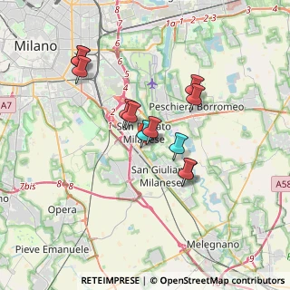 Mappa Via Rodolfo Morandi, 20097 San Donato Milanese MI, Italia (3.00667)