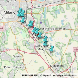 Mappa Via Rodolfo Morandi, 20097 San Donato Milanese MI, Italia (3.44929)