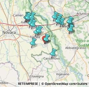 Mappa Via Madonnina, 28065 Cerano NO, Italia (7.064)