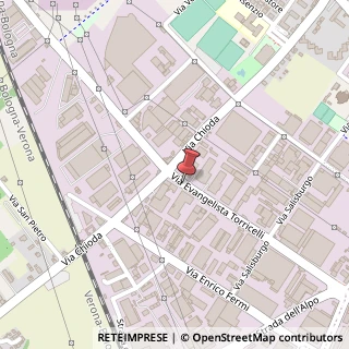 Mappa Via Evangelista Torricelli,  37, 37136 Verona, Verona (Veneto)