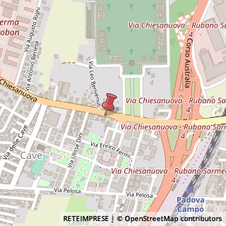 Mappa Via Chiesanuova, 45, 35136 Padova, Padova (Veneto)