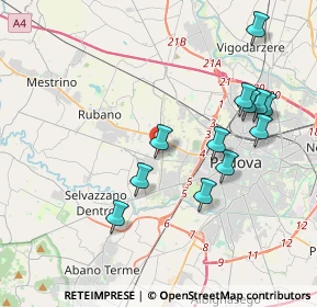 Mappa Via Brentella, 35030 Selvazzano Dentro PD, Italia (3.945)