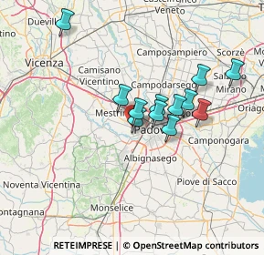 Mappa Via Matteo Maria Boiardo, 35030 Caselle PD, Italia (10.91833)