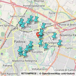 Mappa Sottopassaggio Mario Saggin, 35129 Padova PD, Italia (1.761)