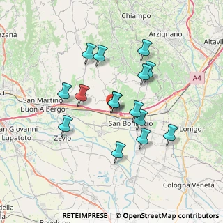 Mappa Autostrada Torino, 37038 Soave VR, Italia (6.22533)