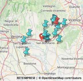 Mappa Autostrada Torino, 37038 Soave VR, Italia (10.75938)