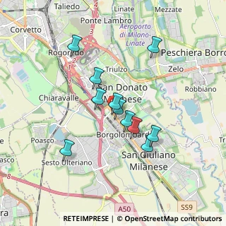 Mappa Via Dante Alighieri, 20097 San Donato Milanese MI, Italia (1.46091)