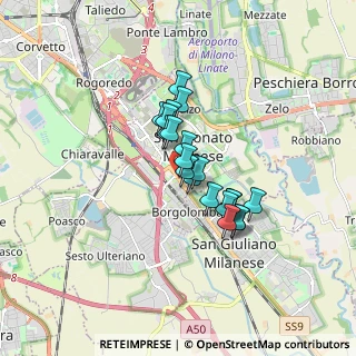 Mappa Via Dante Alighieri, 20097 San Donato Milanese MI, Italia (1.1455)