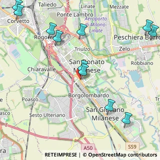 Mappa Via Dante Alighieri, 20097 San Donato Milanese MI, Italia (2.86273)