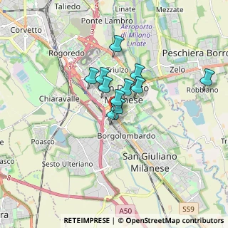 Mappa Via Dante Alighieri, 20097 San Donato Milanese MI, Italia (1.11727)