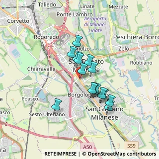 Mappa Via Dante Alighieri, 20097 San Donato Milanese MI, Italia (1.288)