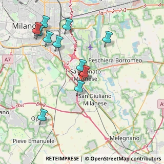 Mappa Via Dante Alighieri, 20097 San Donato Milanese MI, Italia (4.34)