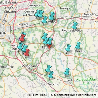 Mappa TEEM, 20067 Paullo MI, Italia (8.564)
