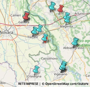 Mappa Via Bagno, 28065 Cerano NO, Italia (9.2785)