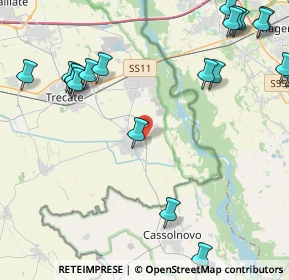 Mappa Via Bagno, 28065 Cerano NO, Italia (5.8555)