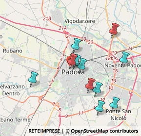 Mappa CAP, 35139 Padova PD, Italia (3.60455)